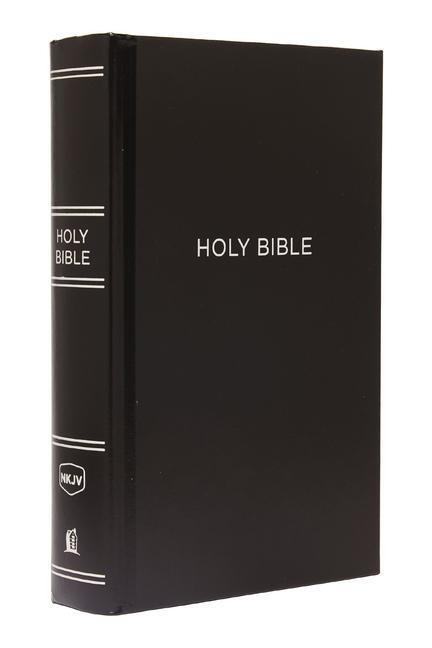 Cover: 9780718095628 | NKJV, Pew Bible, Large Print, Hardcover, Black, Red Letter Edition