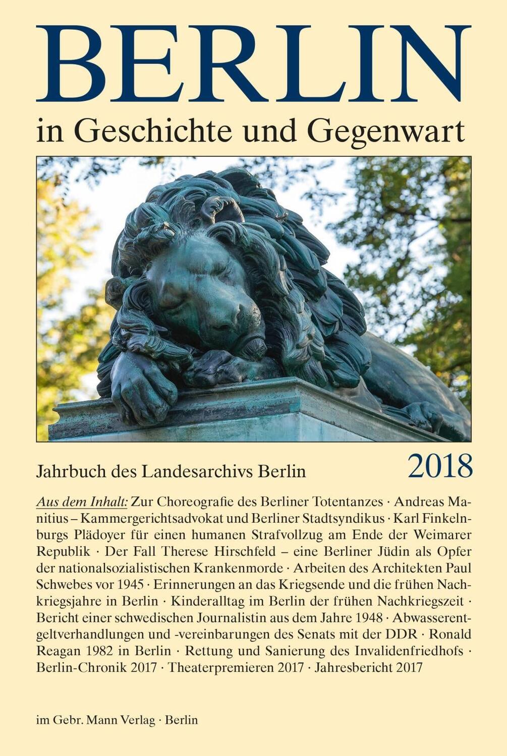 Cover: 9783786128007 | Berlin in Geschichte und Gegenwart | Buch | 397 S. | Deutsch | 2019