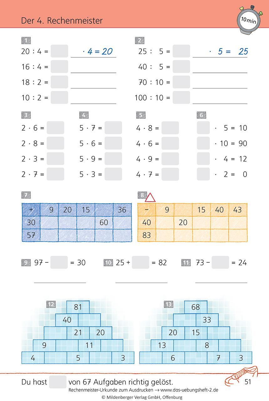 Bild: 9783619254545 | Das Übungsheft Mathematik 2 | Karl-Heinz Keller (u. a.) | Broschüre