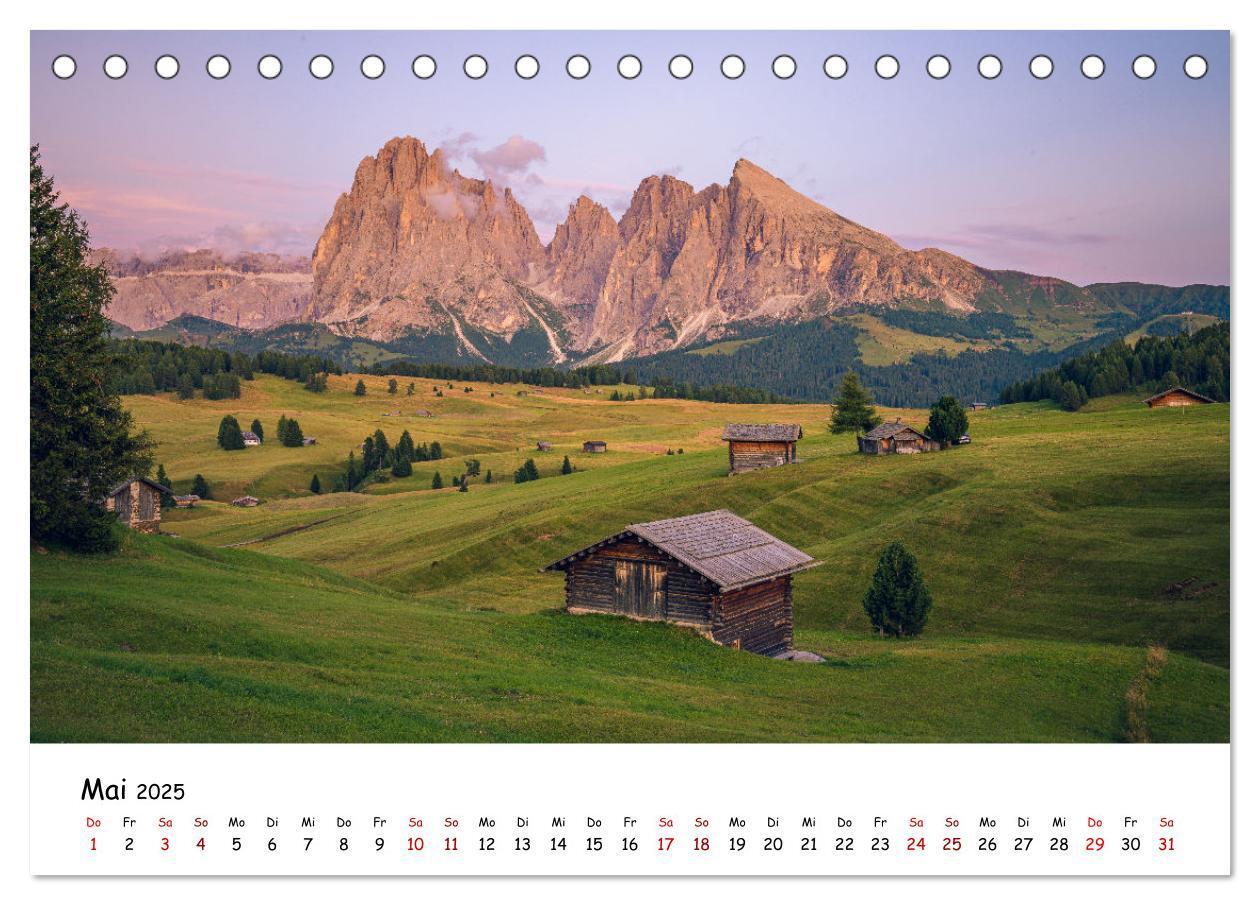 Bild: 9783435007356 | Schönste Berge der Alpen (Tischkalender 2025 DIN A5 quer), CALVENDO...