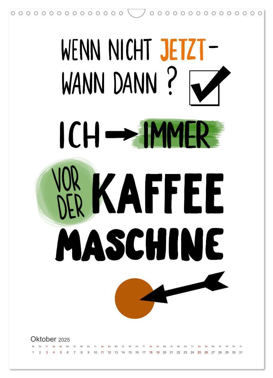 Bild: 9783435897407 | Kaffee liebt dich (Wandkalender 2025 DIN A3 hoch), CALVENDO...