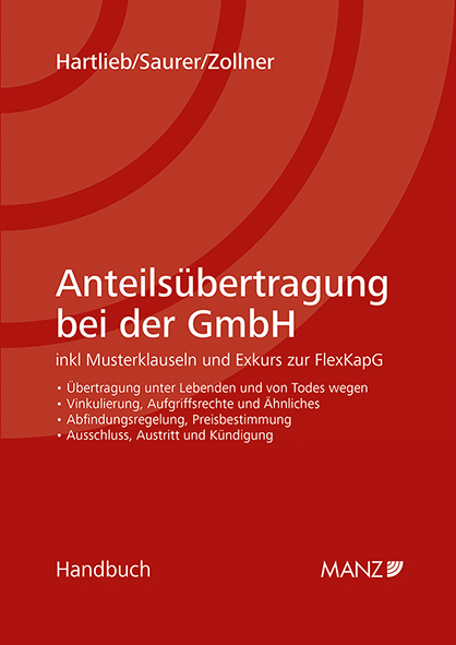 Cover: 9783214253561 | Anteilsübertragung bei der GmbH | Franz Hartlieb (u. a.) | Buch | 2024