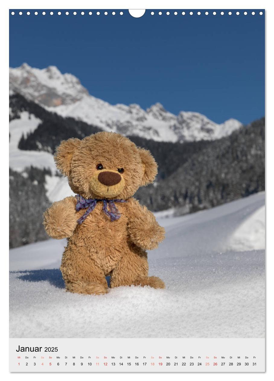 Bild: 9783435935093 | Travelling Teddy auf Welt-Tour (Wandkalender 2025 DIN A3 hoch),...