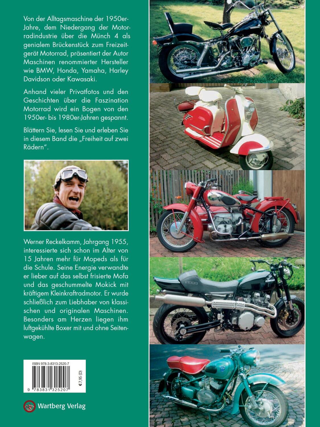 Rückseite: 9783831325207 | Freiheit auf zwei Rädern - Motorräder der 50er - 80er Jahre | Buch