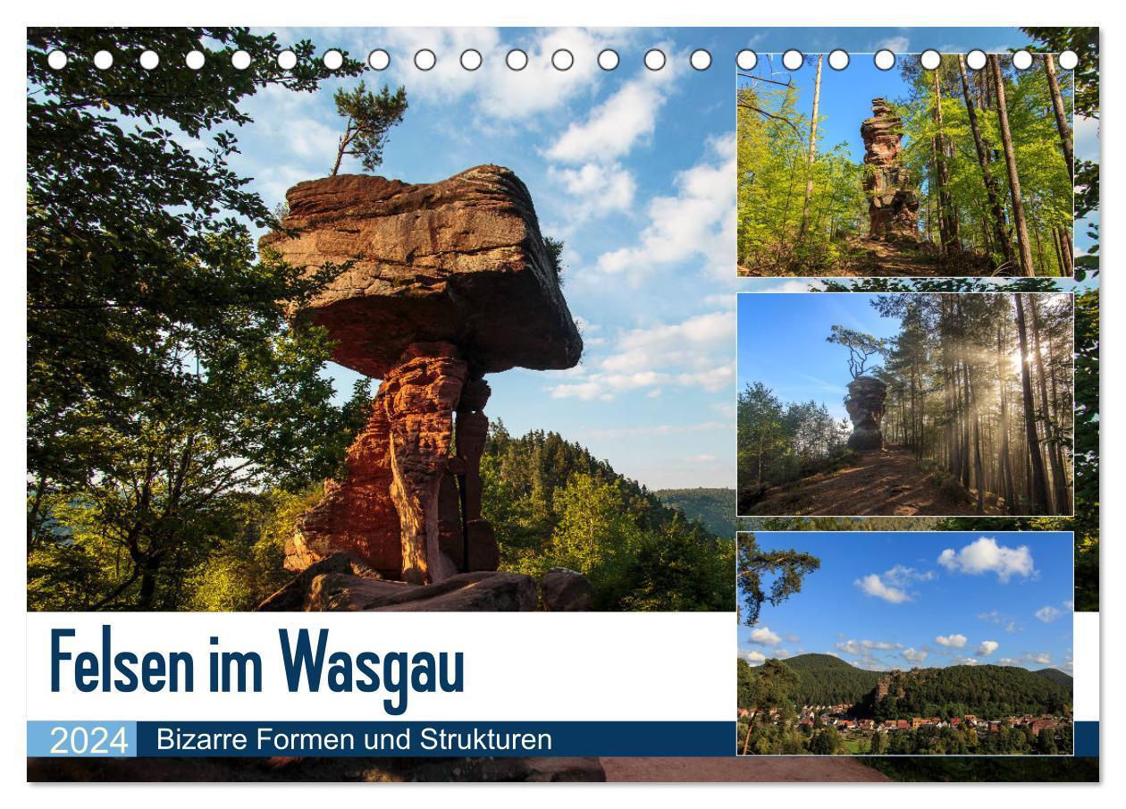 Cover: 9783383198120 | Felsen im Wasgau (Tischkalender 2024 DIN A5 quer), CALVENDO...