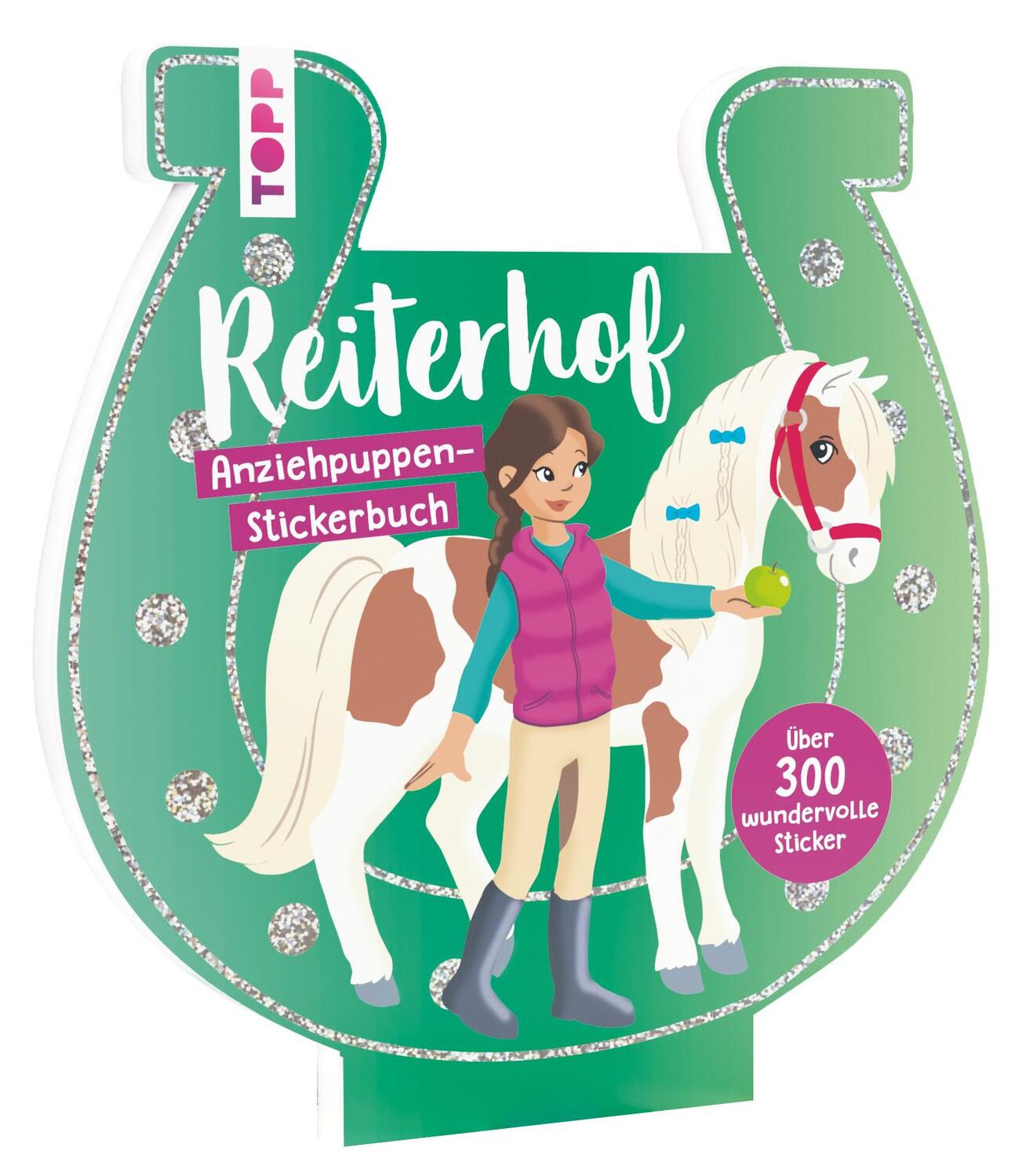 Cover: 9783735891235 | Anziehpuppen-Stickerbuch: Reiterhof | Katja Rau | Taschenbuch | 44 S.