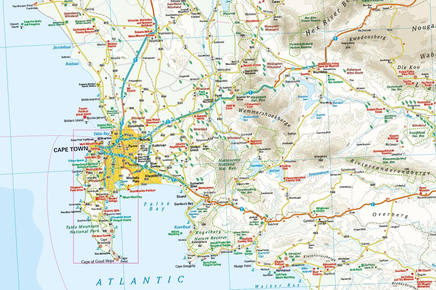 Bild: 9783831772940 | Reise Know-How Landkarte Südafrika Kapregion 1 : 500.000 | Peter Rump