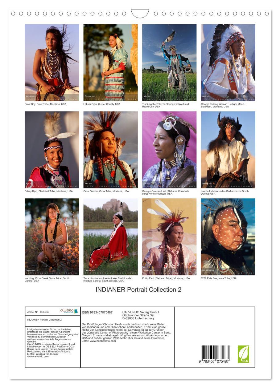 Bild: 9783457075487 | INDIANER Portrait Collection 2 (Wandkalender 2025 DIN A3 hoch),...