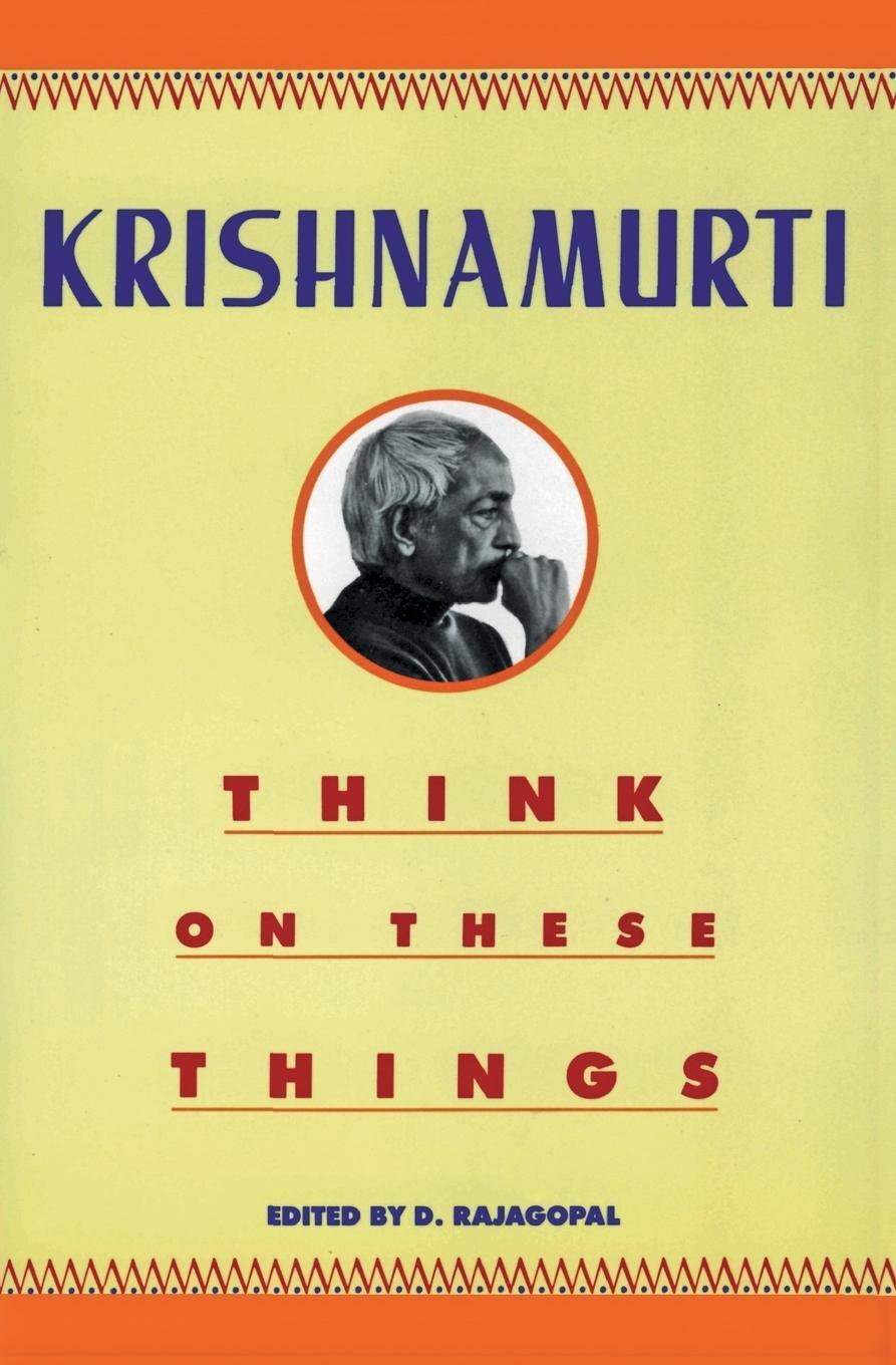 Cover: 9780060916091 | Think on These Things | Jiddu Krishnamurti | Taschenbuch | Paperback