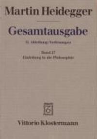 Cover: 9783465031451 | Gesamtausgabe Abt. 2 Vorlesungen Bd. 27. Einleitung in die Philosophie