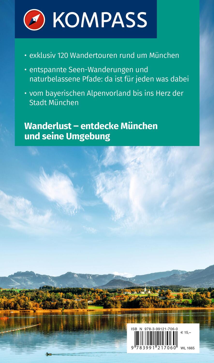 Rückseite: 9783991217060 | KOMPASS Wanderlust München und Umgebung | Taschenbuch | 300 S. | 2023