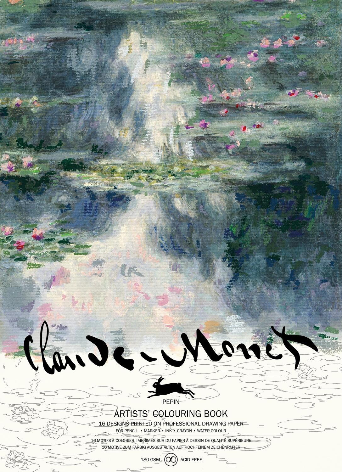 Cover: 9789460098215 | Claude Monet | Artists' Colouring Book | Pepin Van Roojen | Buch