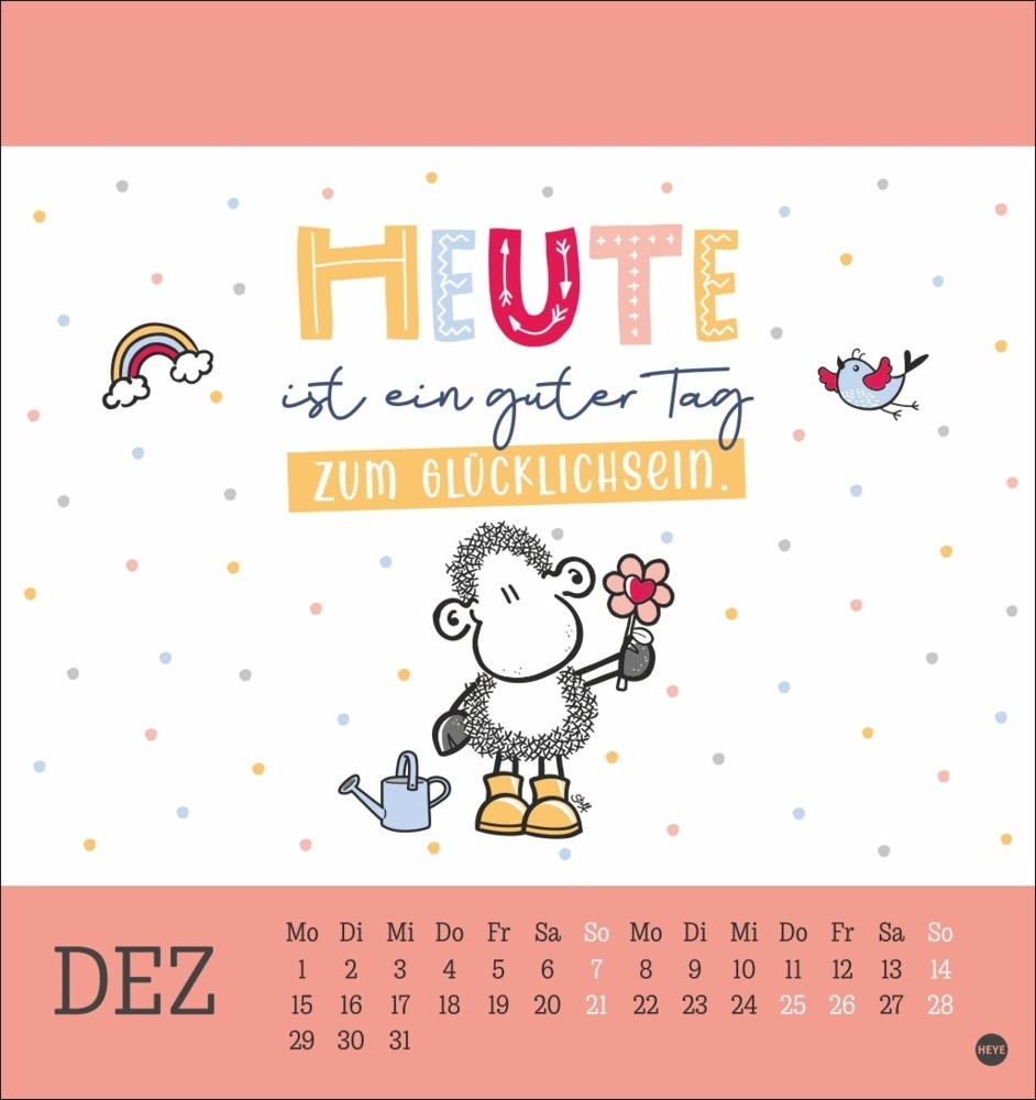 Bild: 9783756406968 | sheepworld Postkartenkalender 2025 | Kalender | Spiralbindung | 13 S.