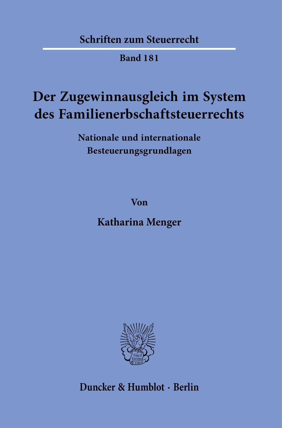 Cover: 9783428187539 | Der Zugewinnausgleich im System des Familienerbschaftsteuerrechts