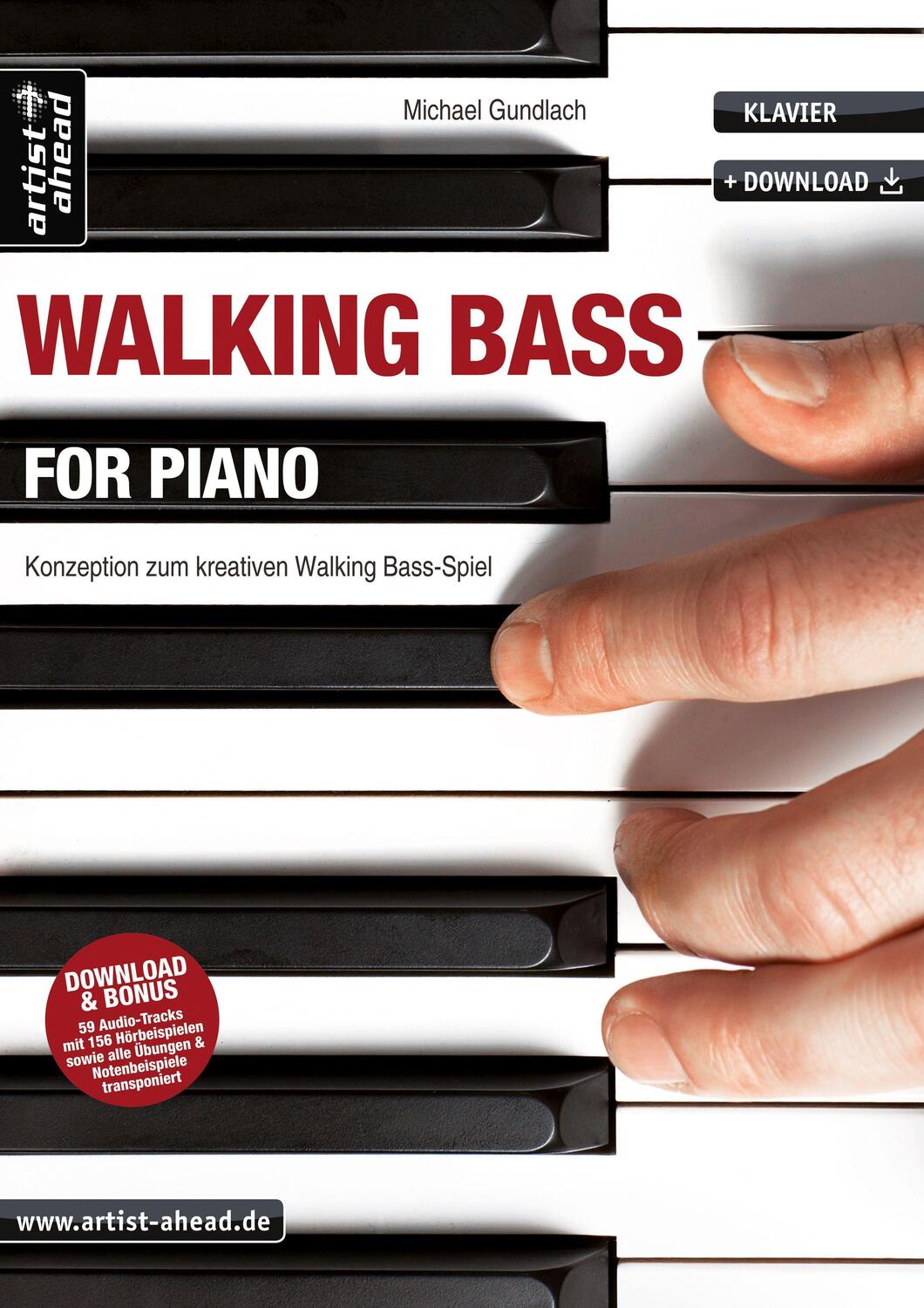 Walking Bass for Piano - Gundlach, Michael