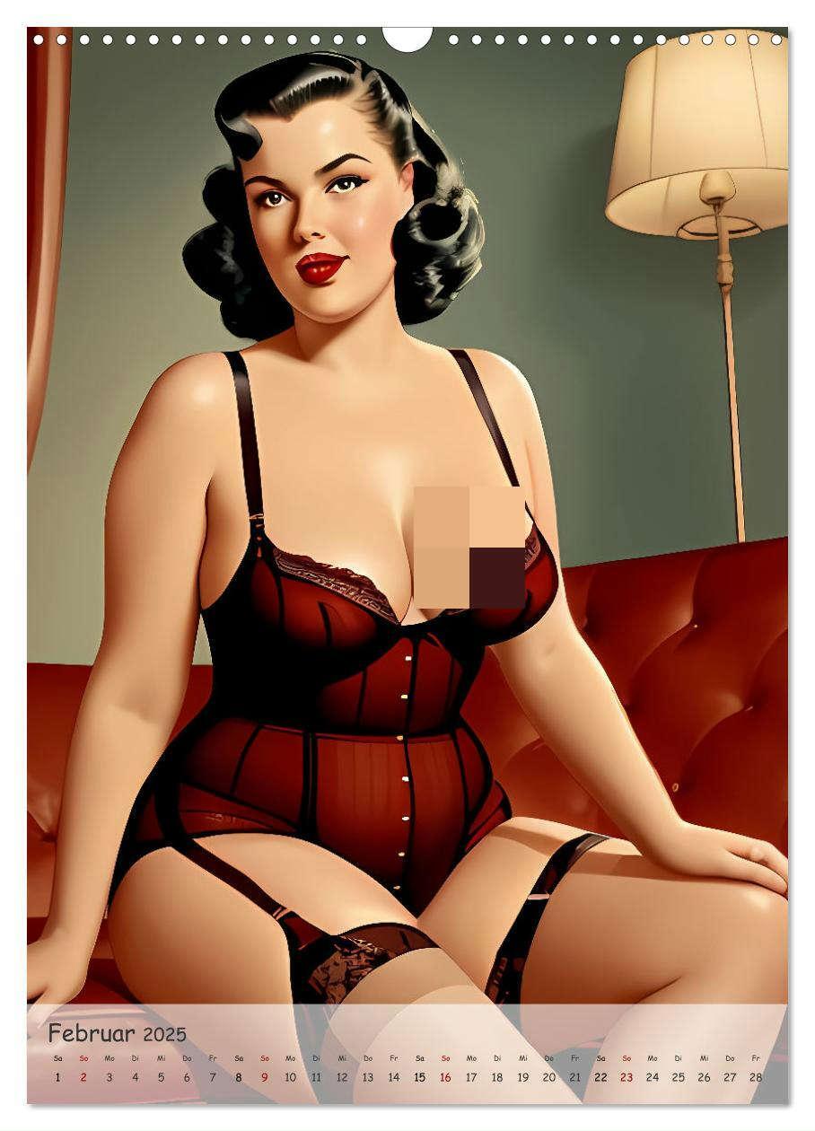 Bild: 9783383808487 | Pin-up Girls - Retro Glamour (Wandkalender 2025 DIN A3 hoch),...