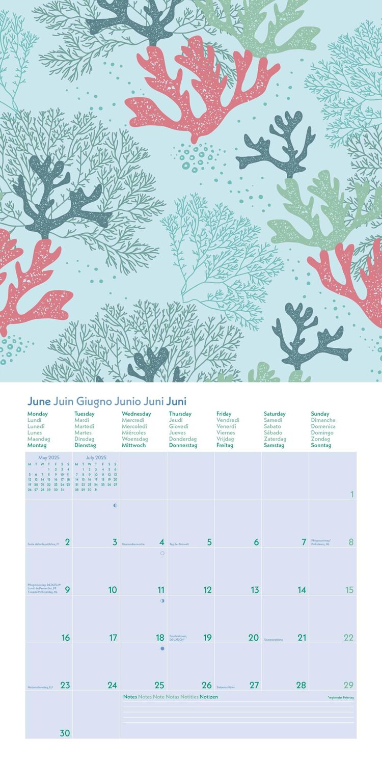 Bild: 4002725981738 | GreenLine Green Vibes 2025 - Wand-Kalender - Broschüren-Kalender -...