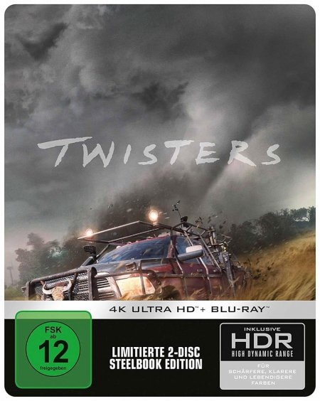 Cover: 5051890339522 | Twisters (Ultra HD Blu-ray &amp; Blu-ray im Steelbook) | EAN 5051890339522