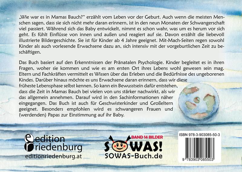 Rückseite: 9783903085503 | Wie war es in Mamas Bauch? | Sigrun Eder (u. a.) | Taschenbuch | 2017