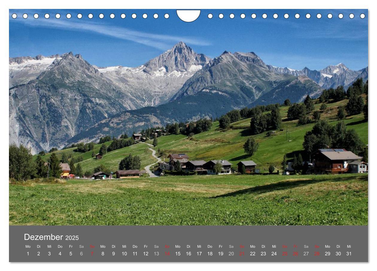 Bild: 9783435611812 | Wallis. Perle der Schweiz (Wandkalender 2025 DIN A4 quer), CALVENDO...