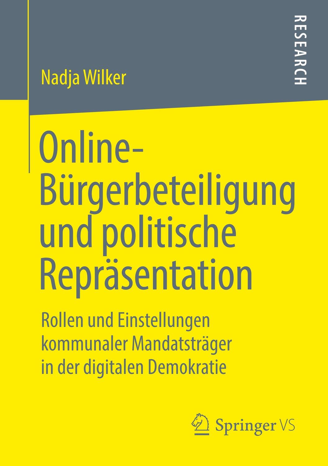 Cover: 9783658283544 | Online-Bürgerbeteiligung und politische Repräsentation | Nadja Wilker