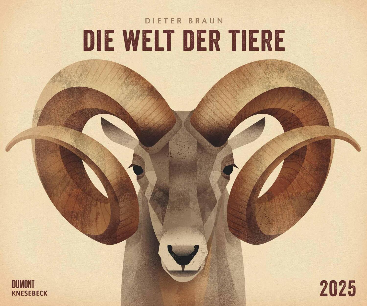 Cover: 4250809653129 | Dieter Braun: Die Welt der Tiere 2025 - Wandkalender - Format 60 x...