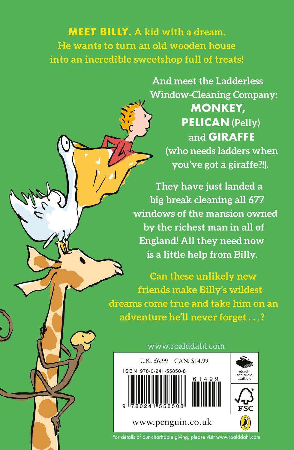 Rückseite: 9780241558508 | The Giraffe and the Pelly and Me | Roald Dahl | Taschenbuch | Englisch