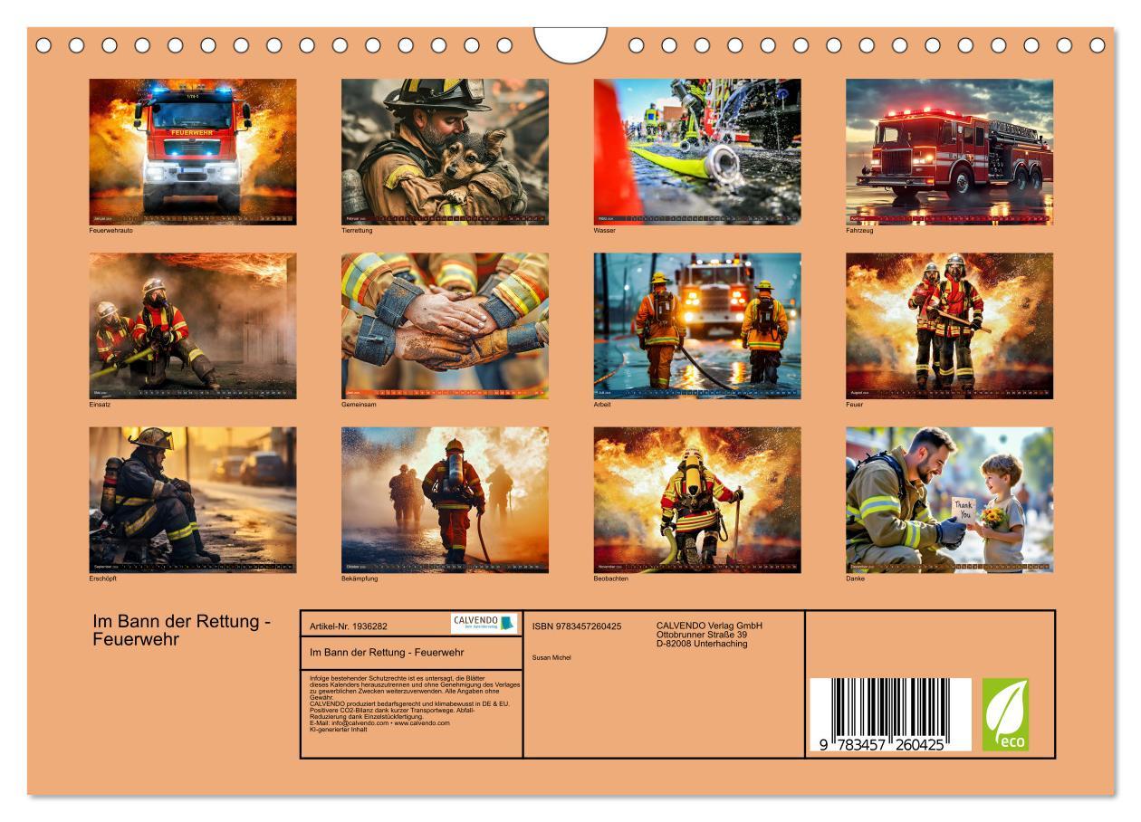 Bild: 9783457260425 | Im Bann der Rettung - Feuerwehr (Wandkalender 2026 DIN A4 quer),...