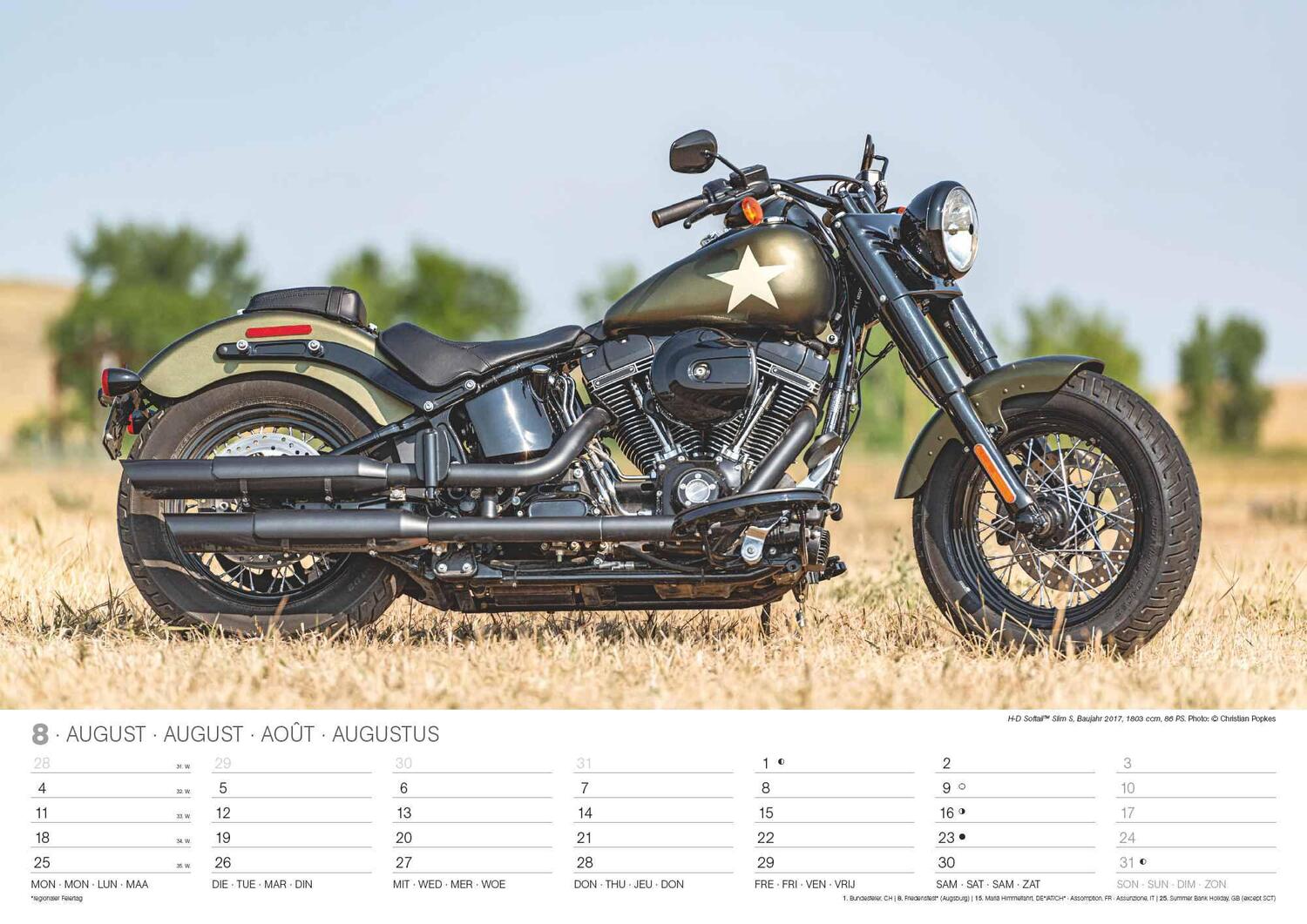 Bild: 4002725994240 | Harleys 2025 - Wand-Kalender - 42x29,7 - Motorrad | Wandkalender A3