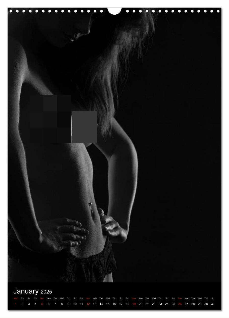 Bild: 9781325976850 | Erotic Silhouettes / UK-Version (Wall Calendar 2025 DIN A3...