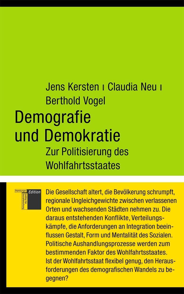Cover: 9783868542530 | Demografie und Demokratie | Jens/Vogel, Berthold (Pr Kersten (u. a.)