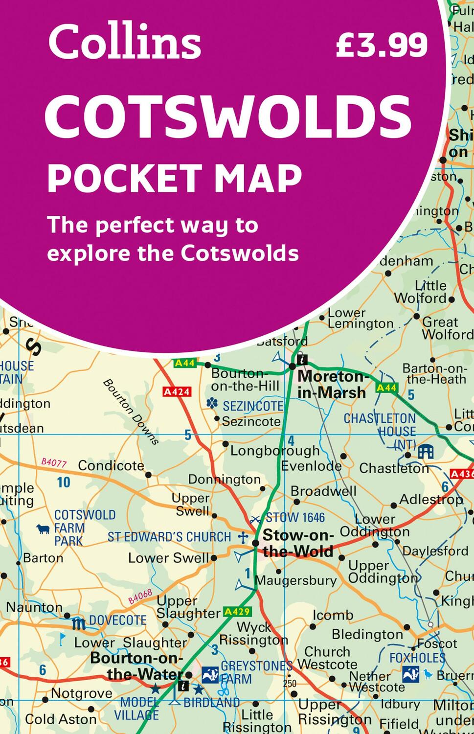 Cover: 9780008520694 | Cotswolds Pocket Map | The Perfect Way to Explore the Cotswolds | Maps