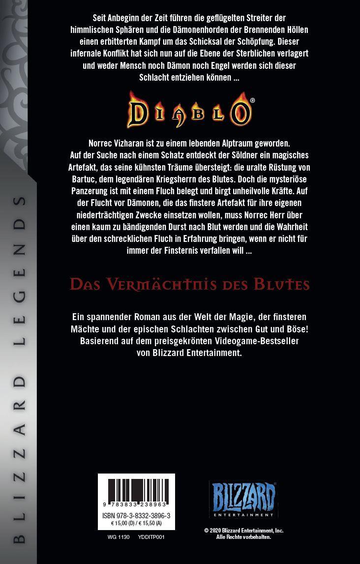 Rückseite: 9783833238963 | Diablo: Das Vermächtnis des Blutes | Blizzard Legends | Knaak | Buch