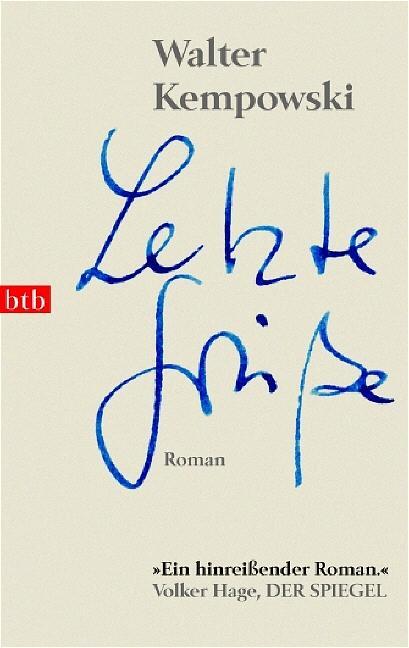 Cover: 9783442733309 | Letzte Grüße | Roman | Walter Kempowski | Taschenbuch | btb | Deutsch