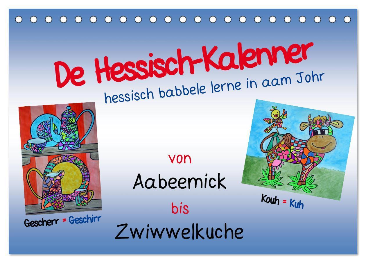 Cover: 9783383303784 | De Hessisch-Kalenner - hessisch babbele lerne in aam Johr...