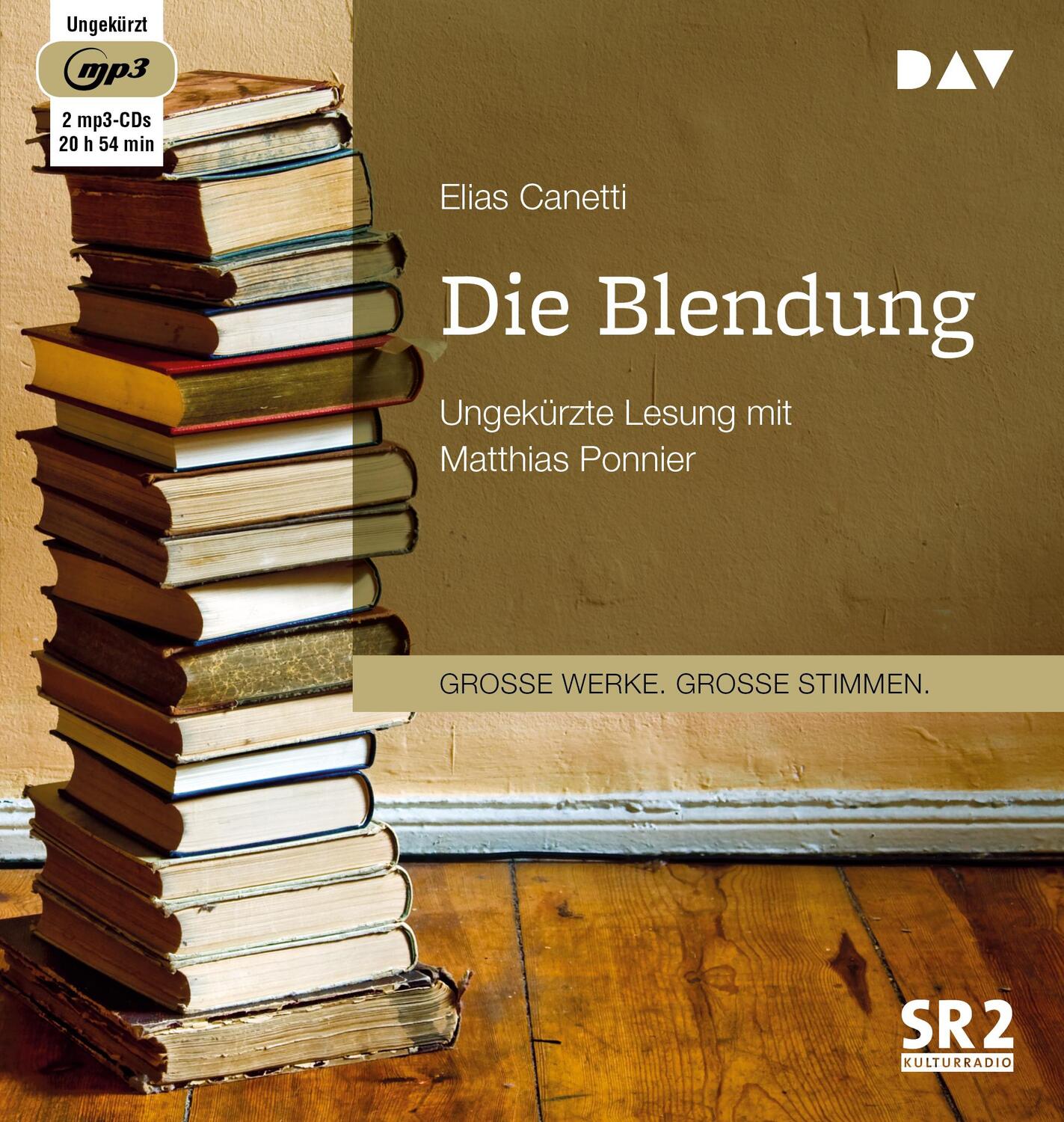 Cover: 9783742409263 | Die Blendung | Ungekürzte Lesung mit Matthias Ponnier | Elias Canetti