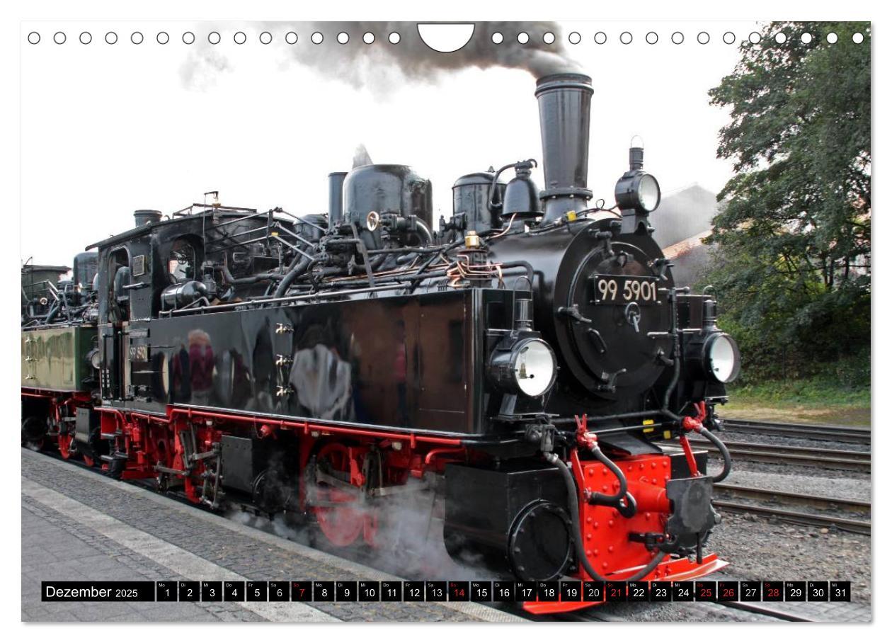 Bild: 9783435754960 | Die Brockenbahn - Mit Volldampf durch den Harz (Wandkalender 2025...