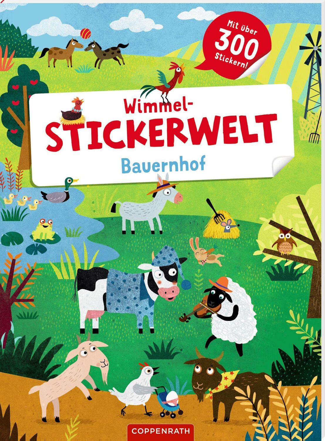 Cover: 9783649672081 | Wimmel-Stickerwelt - Bauernhof | Mit über 300 Stickern | Taschenbuch