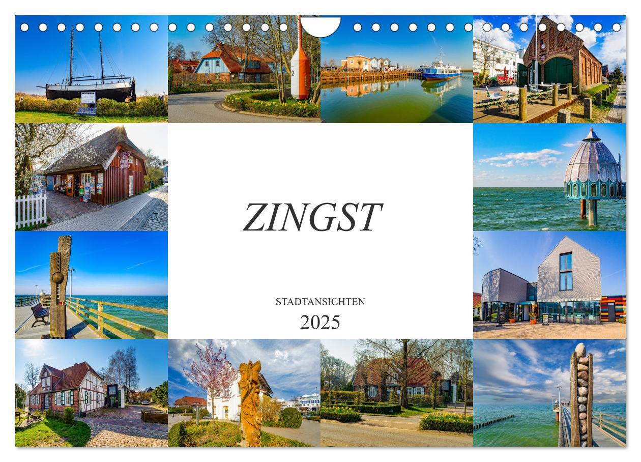 Cover: 9783435236220 | Zingst Stadtansichten (Wandkalender 2025 DIN A4 quer), CALVENDO...