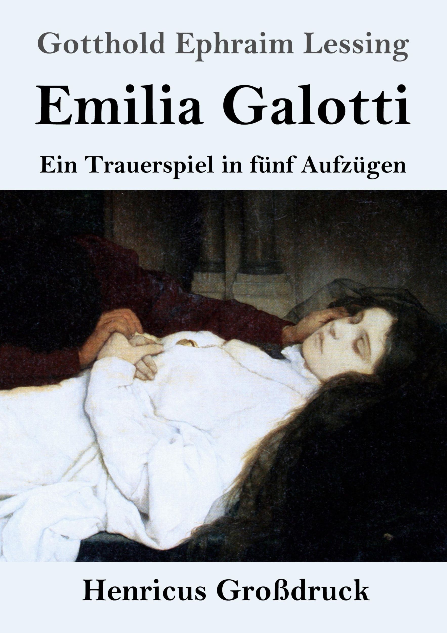 Cover: 9783847827726 | Emilia Galotti (Großdruck) | Ein Trauerspiel in fünf Aufzügen | Buch