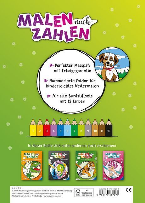 Bild: 9783473417278 | Malen nach Zahlen ab 5: Tierkinder | Simone Pahl | Taschenbuch | 24 S.