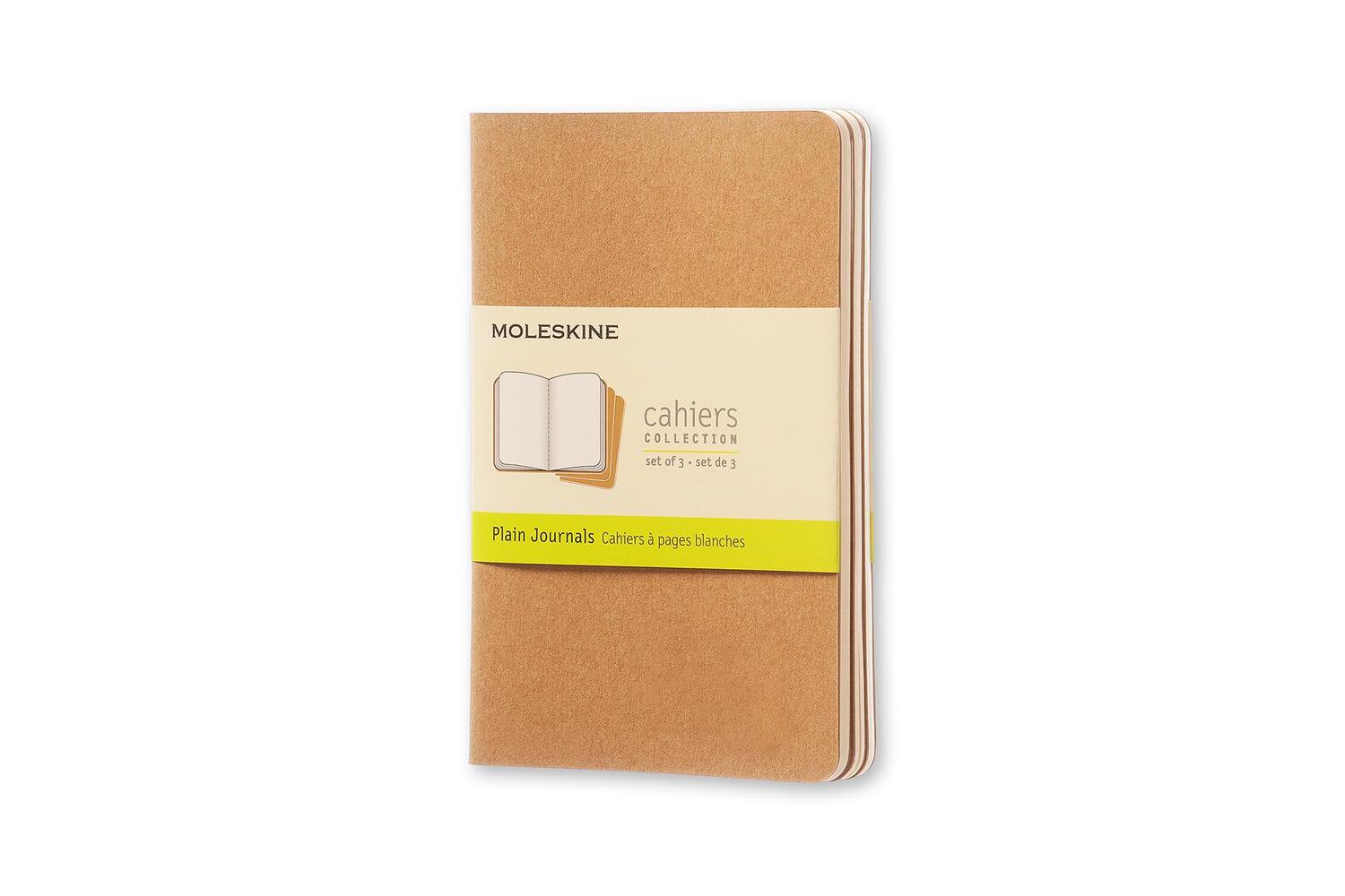 Bild: 9788883704949 | Moleskine Cahier pocket blanko packpapierbraun DIN A6. 3er Pack | Buch