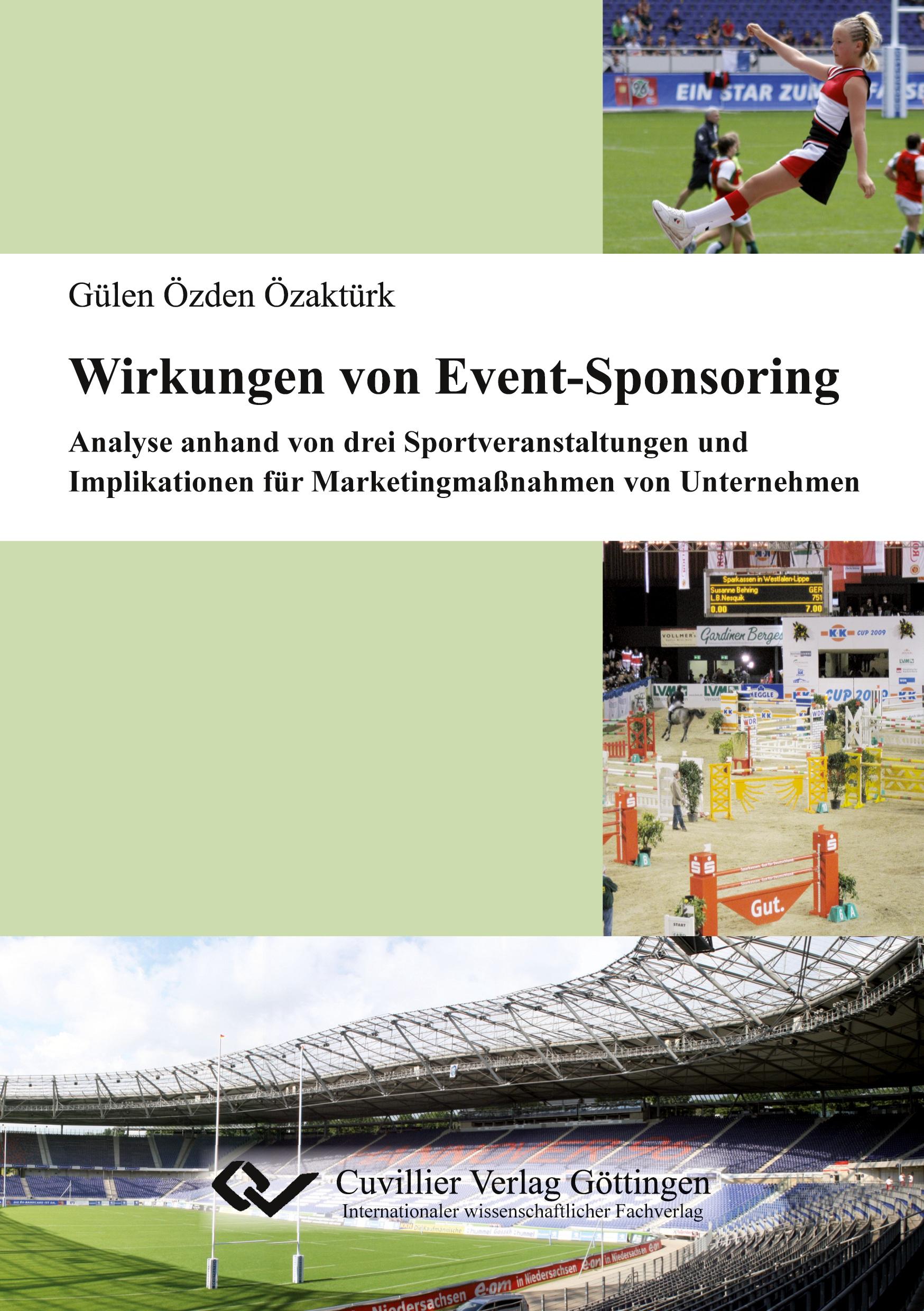 Cover: 9783869557809 | Wirkungen von Event-Sponsoring. Analyse anhand von drei...