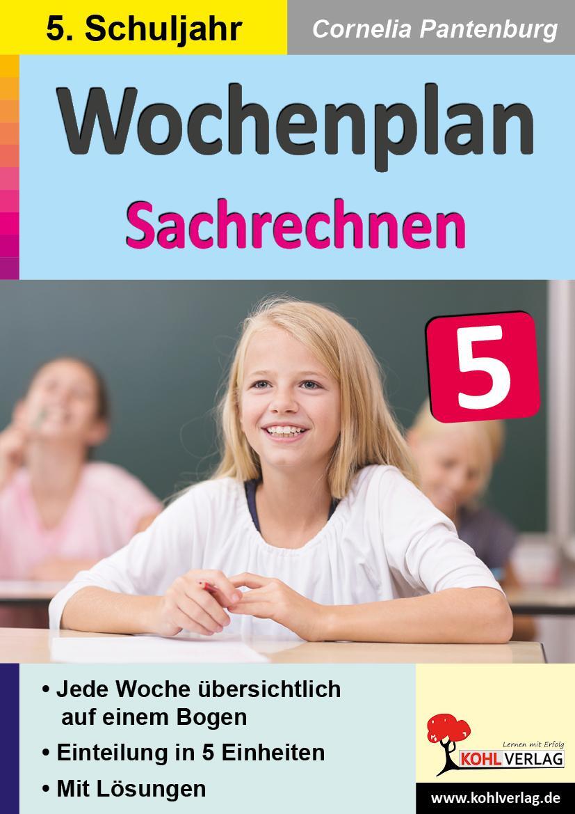 Cover: 9783985582808 | Wochenplan Sachrechnen / Klasse 5 | Cornelia Pantenburg | Taschenbuch