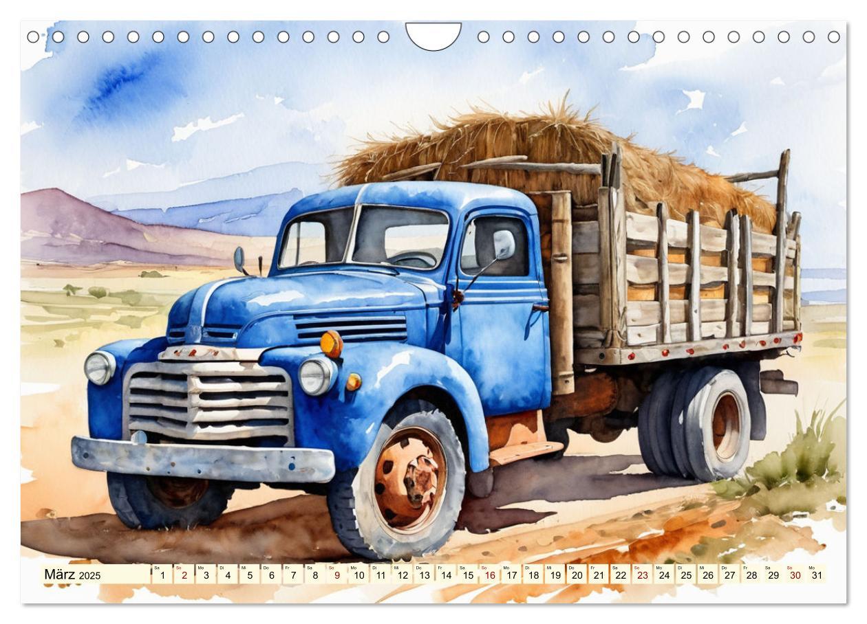 Bild: 9783457151198 | Nostalgische Trucks (Wandkalender 2025 DIN A4 quer), CALVENDO...