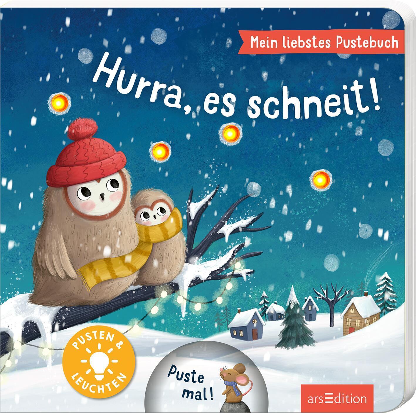 Cover: 9783845858296 | Mein liebstes Pustebuch - Hurra, es schneit! | Pusten &amp; leuchten