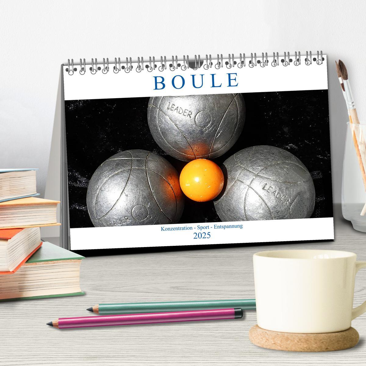 Bild: 9783435291847 | Boule. Konzentration - Sport - Entspannung (Tischkalender 2025 DIN...