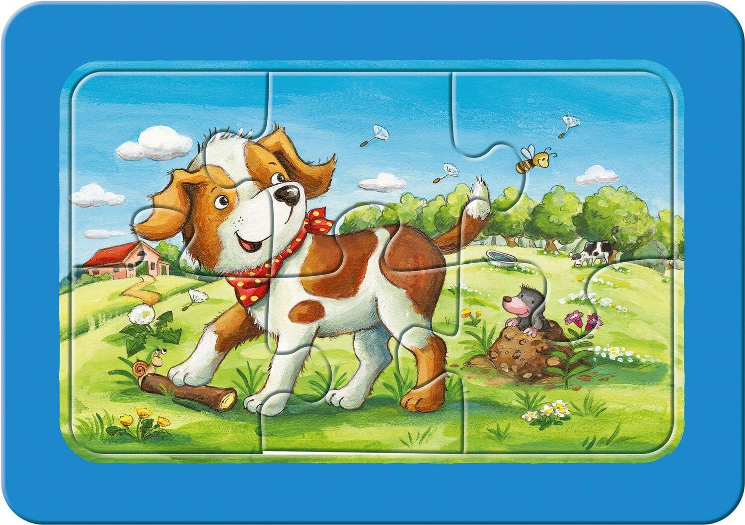 Bild: 4005556070626 | Meine Tierfreunde My first puzzle - Rahmenpuzzle 3 x 6 Teile | Spiel