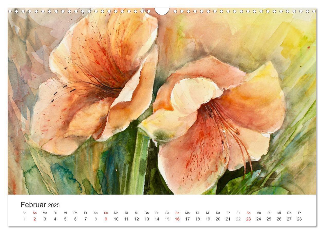 Bild: 9783435544998 | Blütenzauber - Aquarelle von ECKARD FUNCK (Wandkalender 2025 DIN A3...