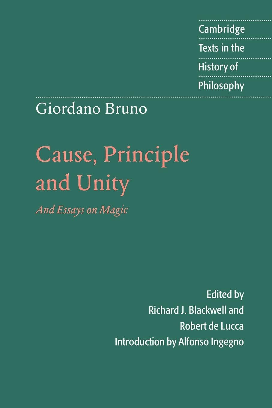 Cover: 9780521596589 | Giordano Bruno | Cause, Principle and Unity: And Essays on Magic